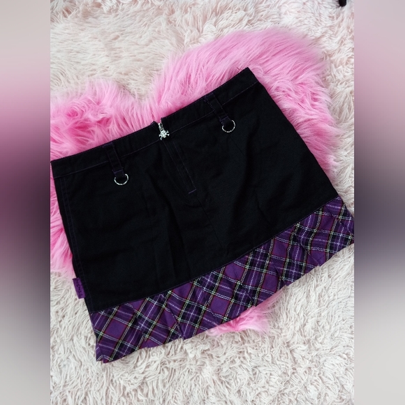 Tripp NYC vintage mall goth early 2000s radass purple & black skirt! SOLD - Picture 7 of 12